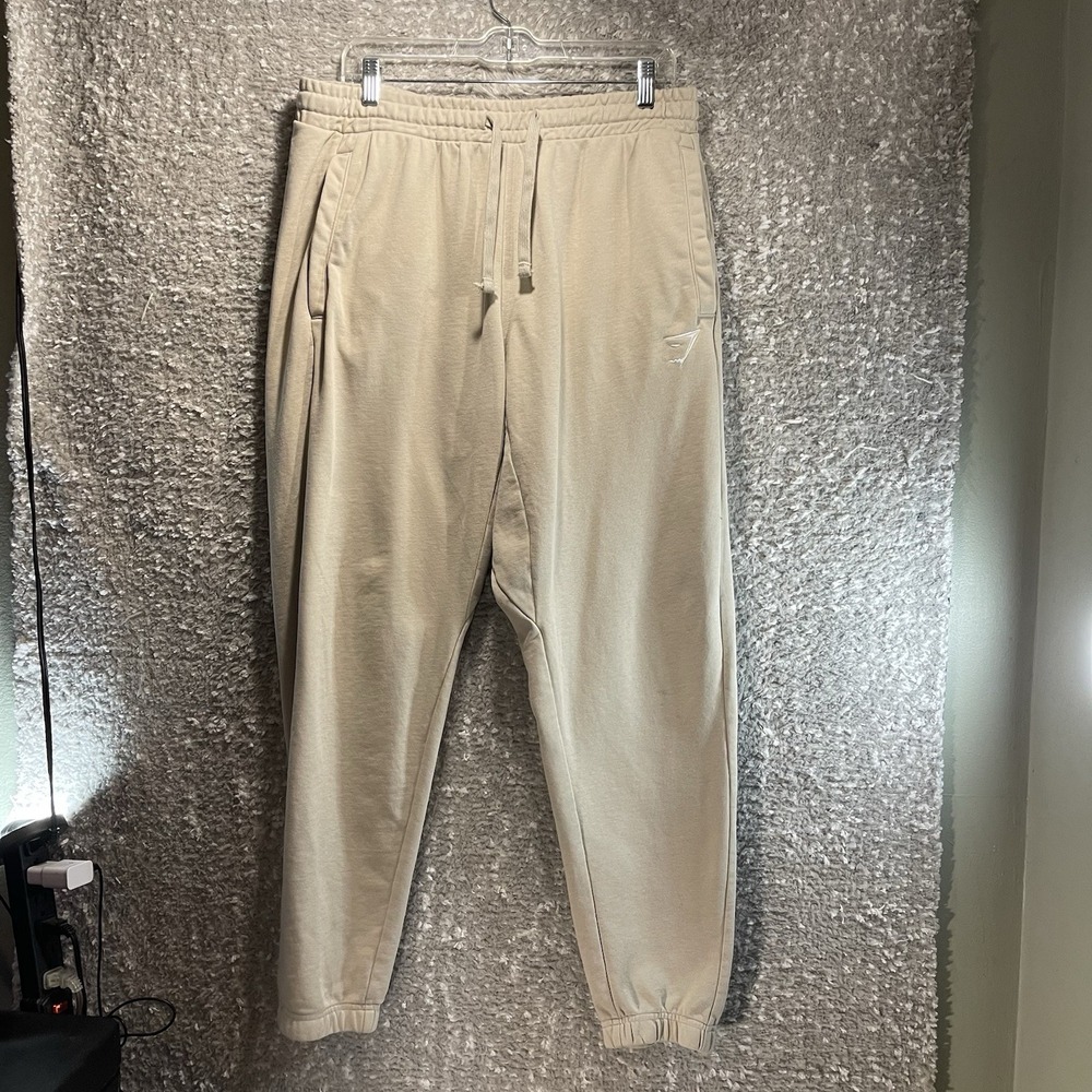 Gymshark Essential Men Joggers Size Xl Brown Loungewear Casual Pockets